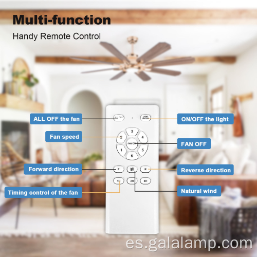 Ventilador de techo de 60 pulgadas con luz de 60 pulgadas